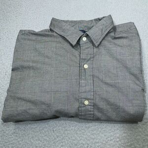 Polo Ralph Lauren‎ Shirt Men 3XB Gray Big Pony Long Sleeve Glen Check Casual